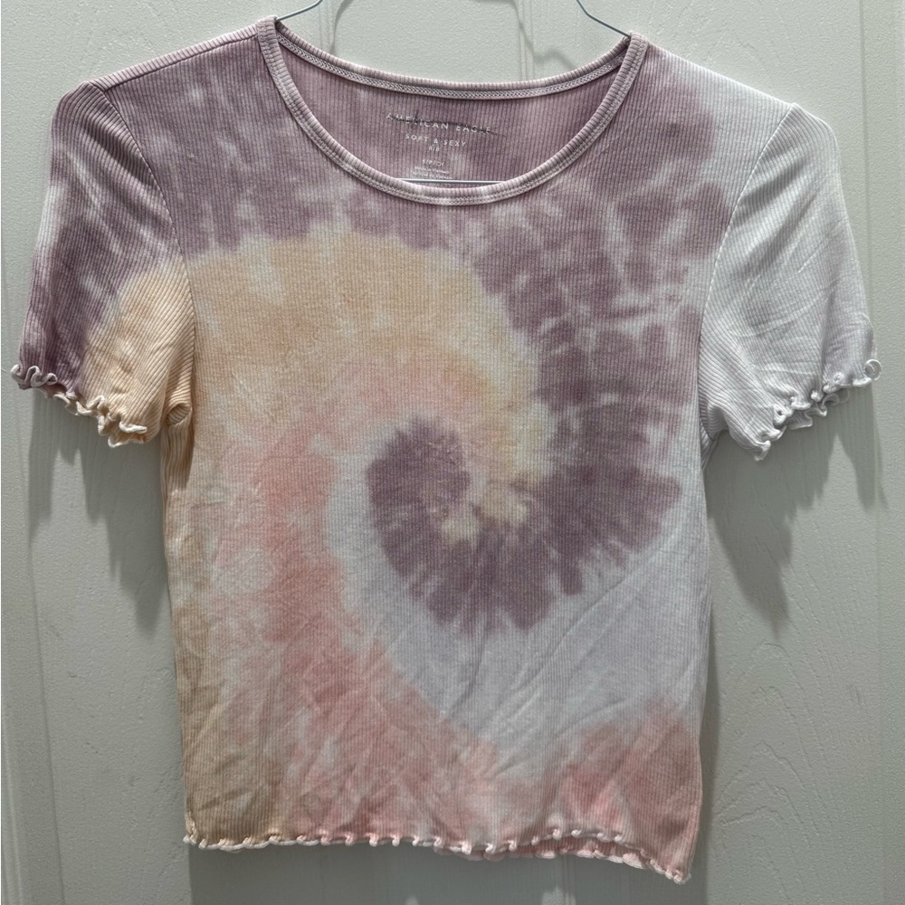 American Eagle Outfitters Tie-Dye Short Sleeve Top Small